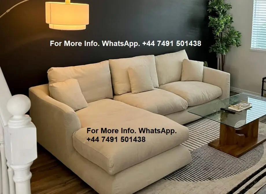 Beige Sofa Corner - Perfect for Living Room" Buy Now & Get Free Delivery