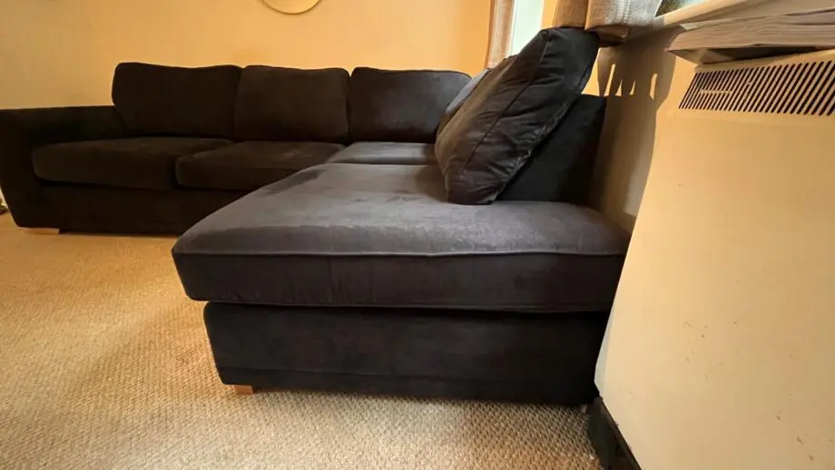 DFS Black Okra Corner Sofa