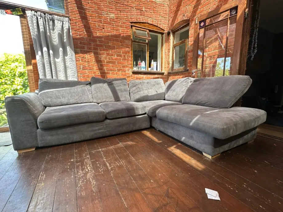 DFS Stylish & Comfy Grey Corner Sofa – Great Condition!