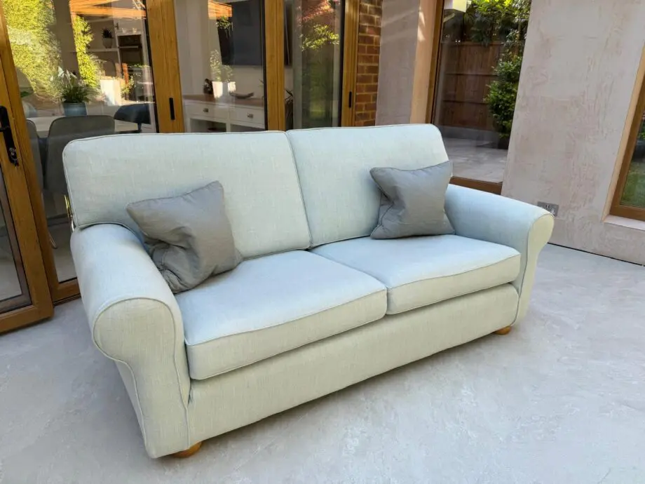 3 seater light green multi York sofa