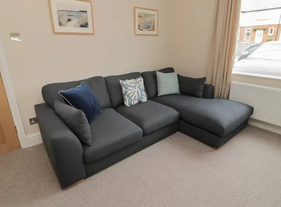 John Lewis -Black Corner Sofa - Cash on Arrival