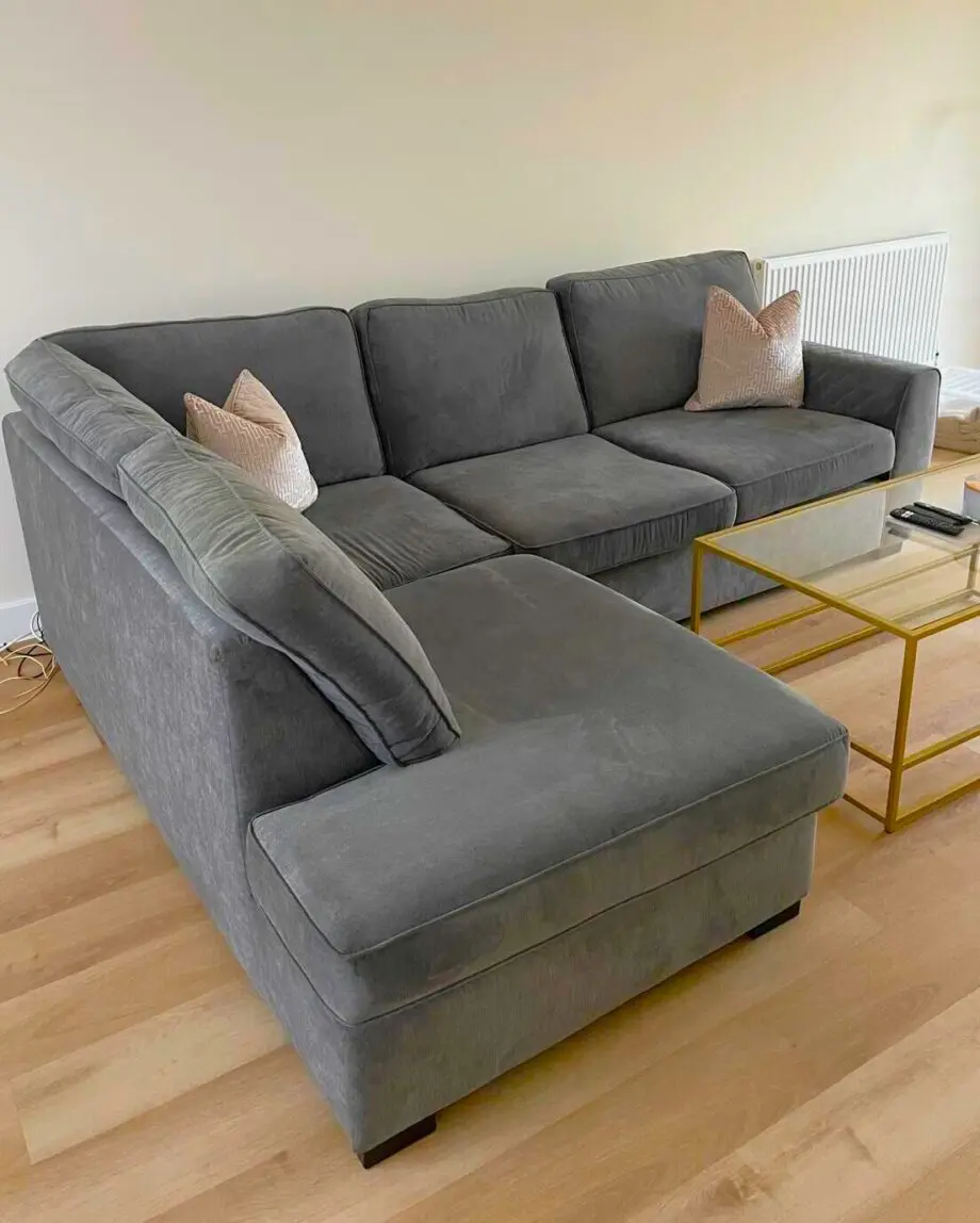 L shaped Grey Sofa for sale