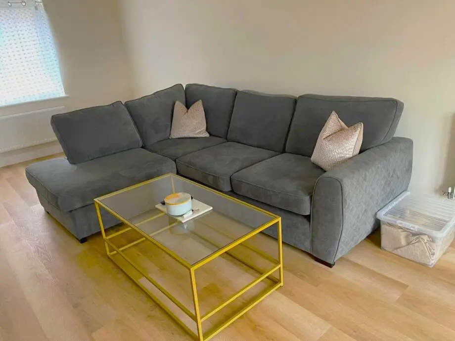 L shaped Grey Sofa for sale
