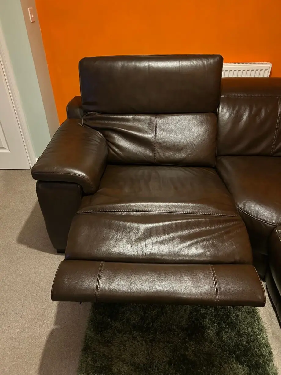 Sofology Laurence Dark Brown Leather Sofa - 1 Seater/Corner/3 Seater