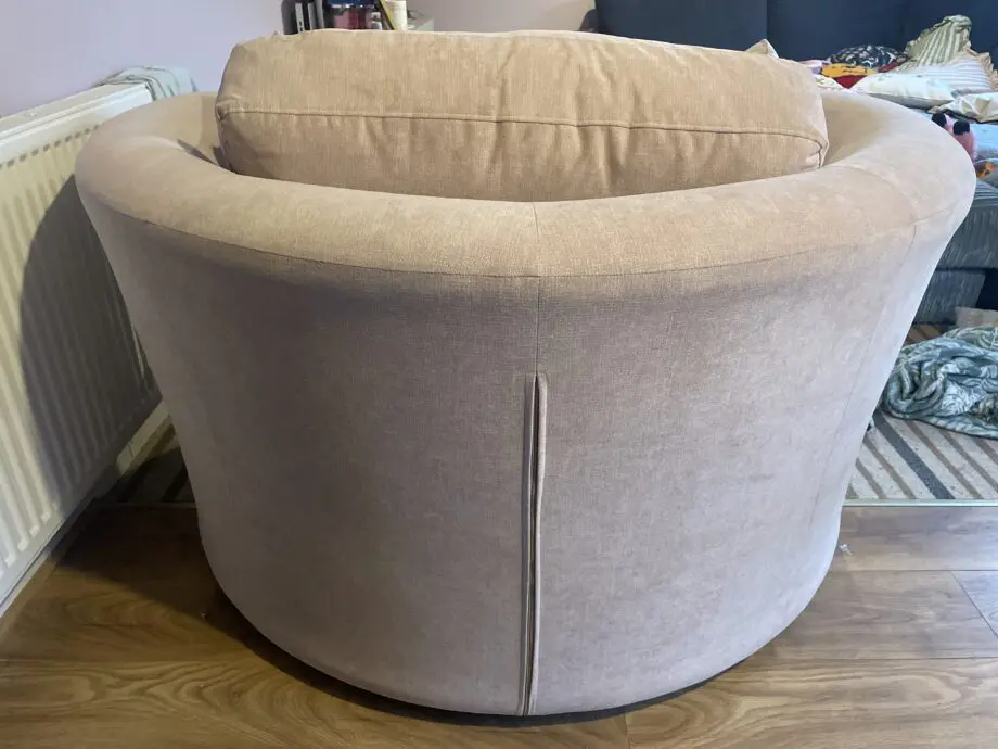 DFS Freya Large Swivel Chair - Old Rose Colour
