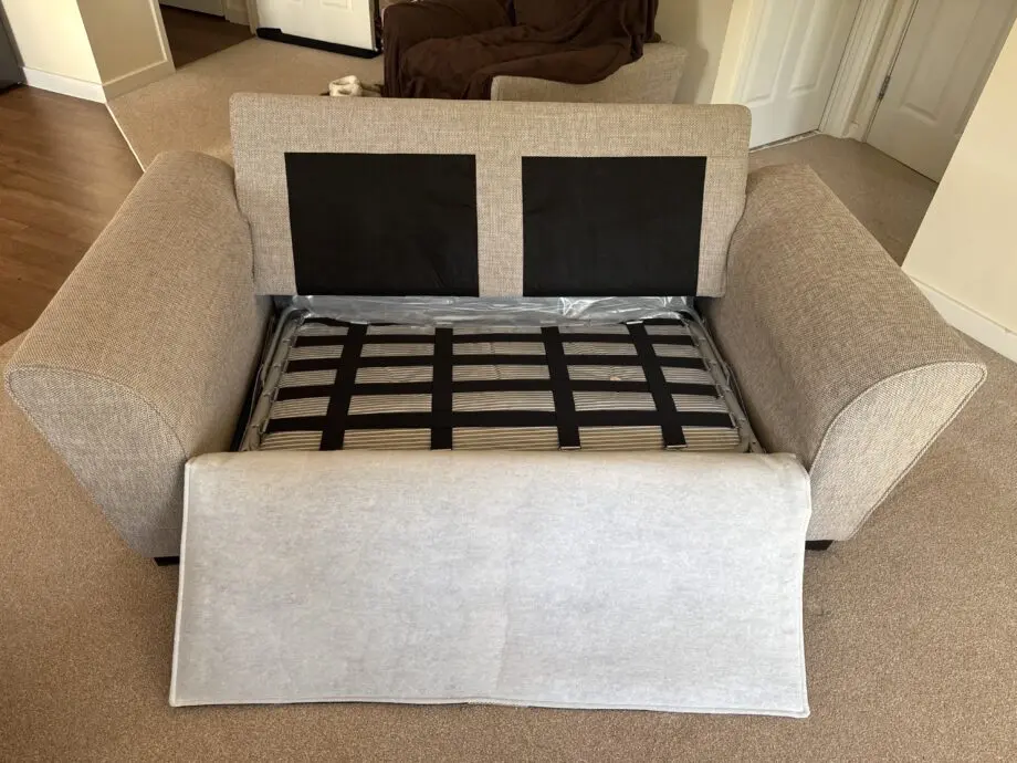 DFS, Winson 2 Seater Deluxe Sofa Bed Sand colour