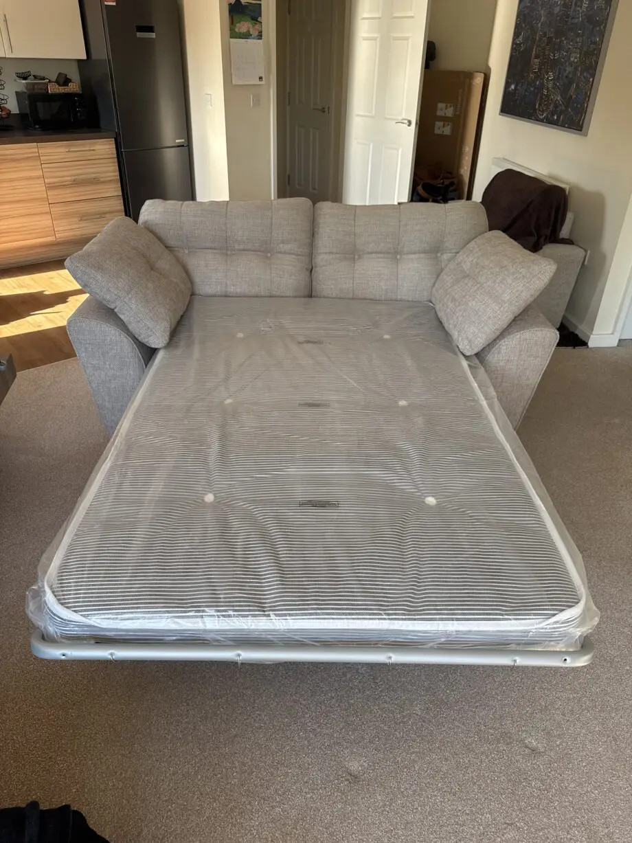 DFS, Winson 2 Seater Deluxe Sofa Bed Sand colour