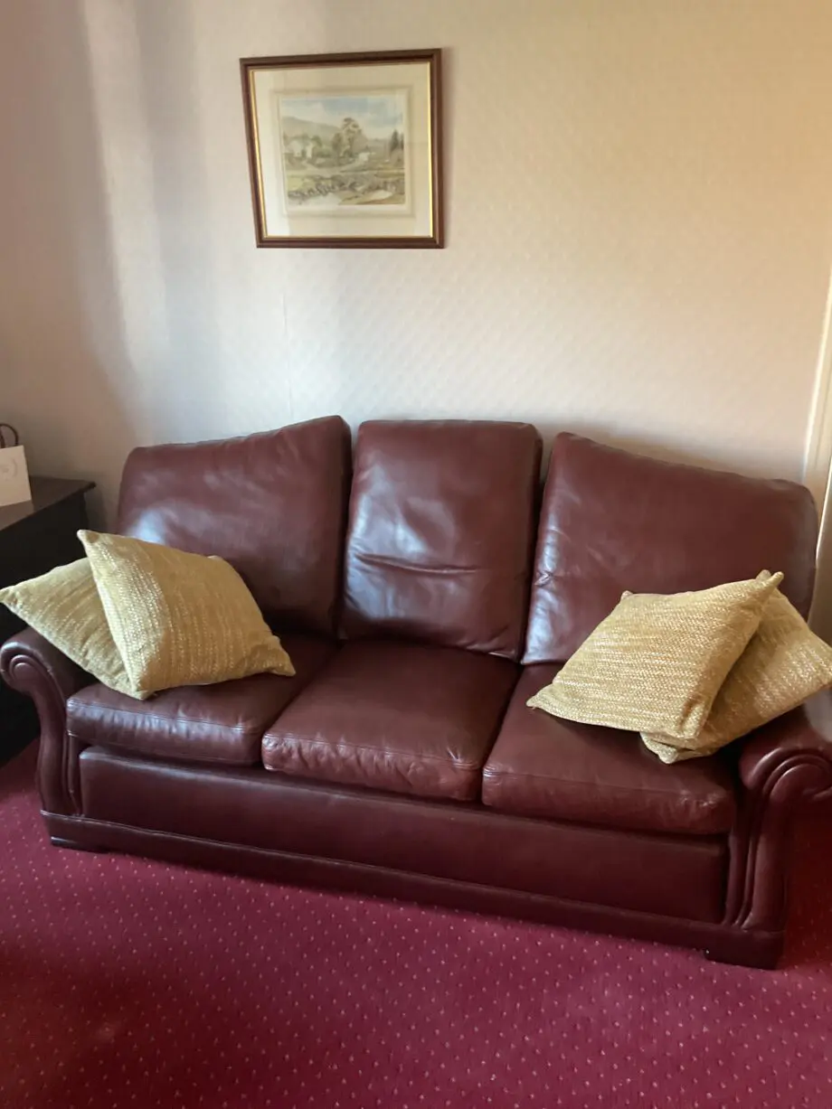 Parker Knoll 3 piece Suite in brown leather
