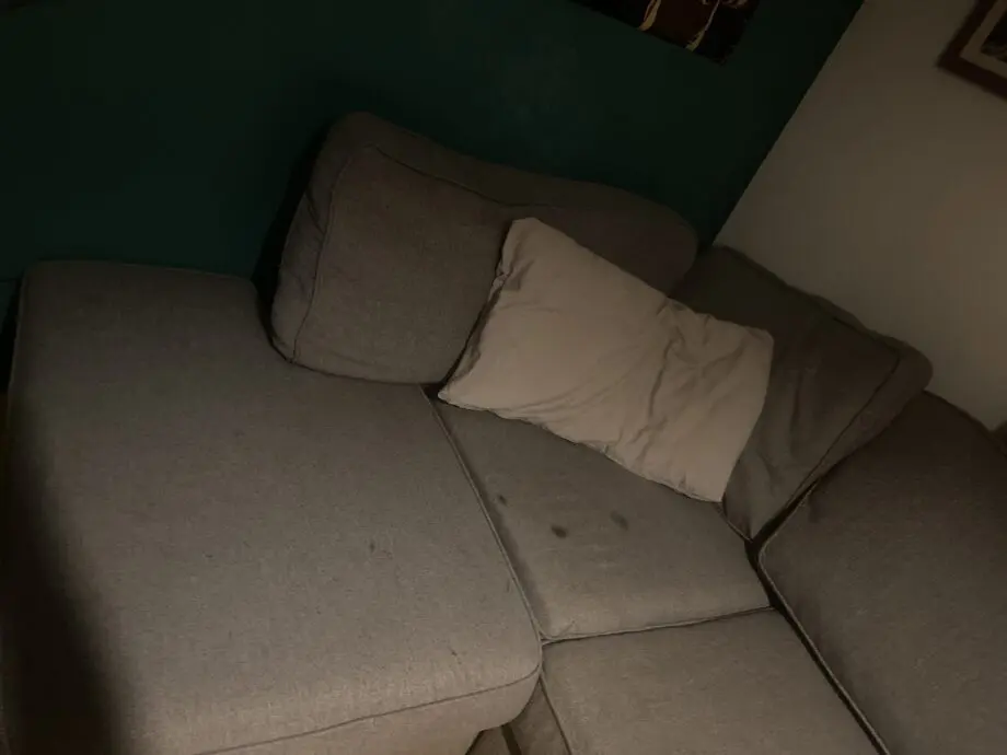 grey corner sofa 2 seats both side big bed fold out