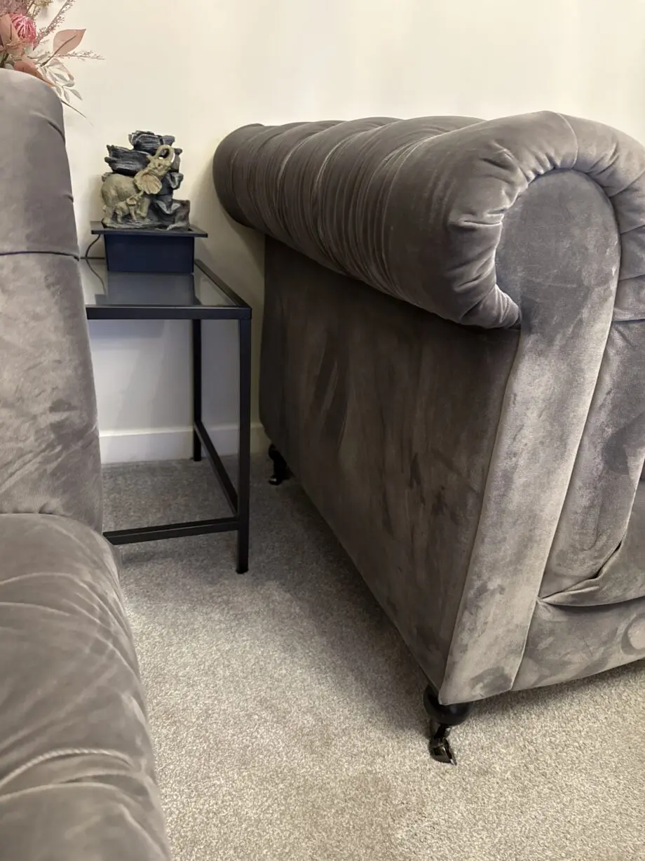 DFS grey chesterfield