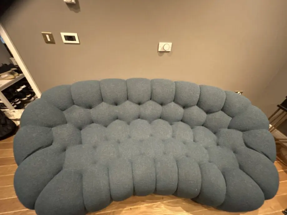 Roche boisbois peacock blue 3 seater sofa