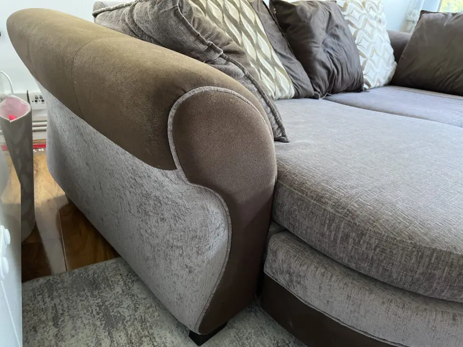 DFS Grey Pillow Back Lounger