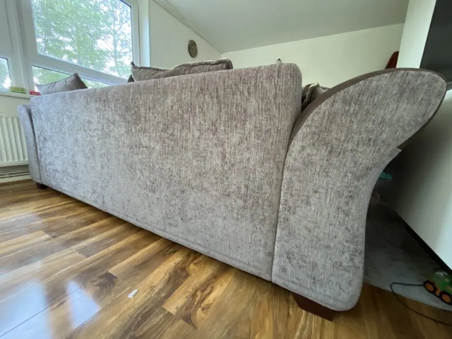 DFS Grey Pillow Back Lounger