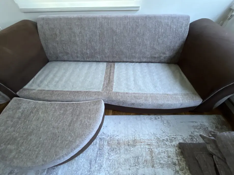 DFS Grey Pillow Back Lounger