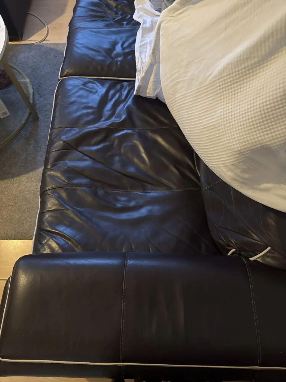 DFS Dark brown sofa