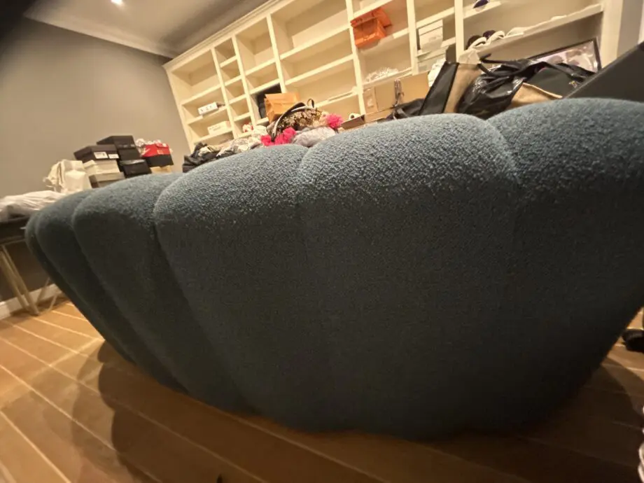 Roche boisbois peacock blue 3 seater sofa