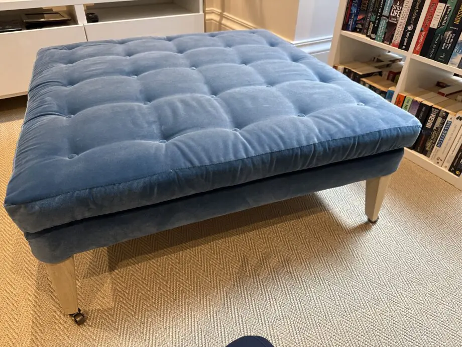 Loaf Toastie square velvet footstool