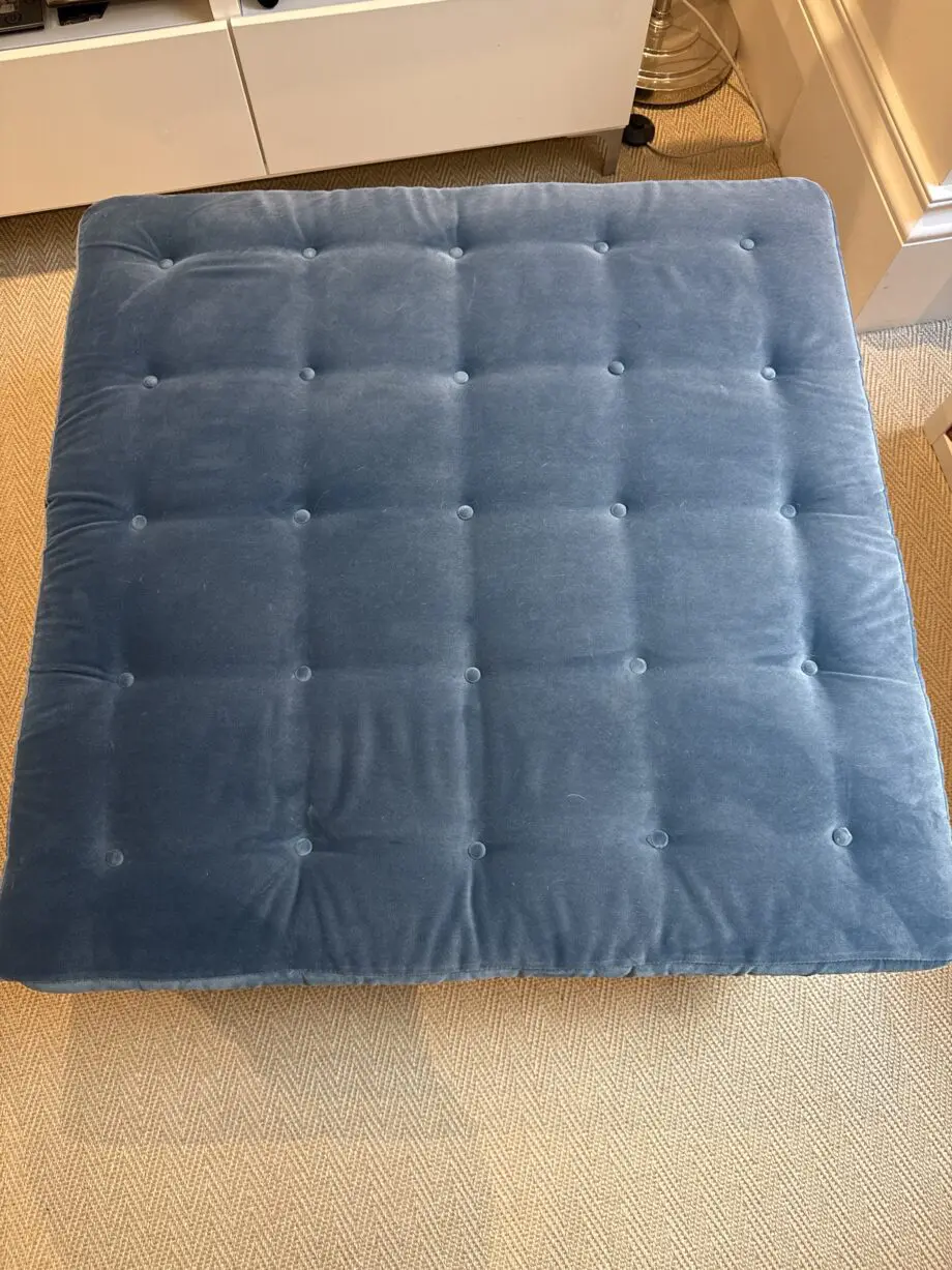 Loaf Toastie square velvet footstool