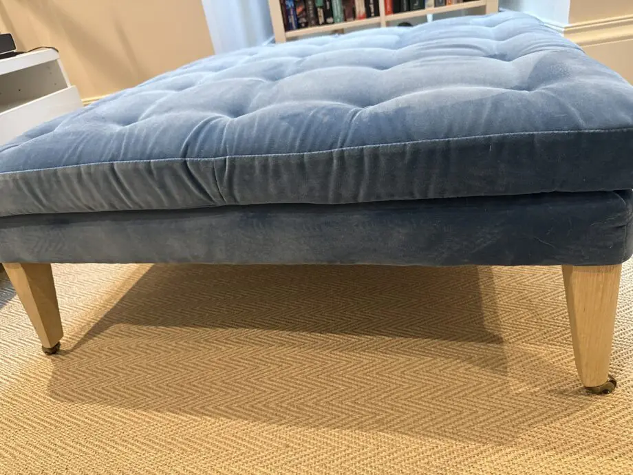 Loaf Toastie square velvet footstool