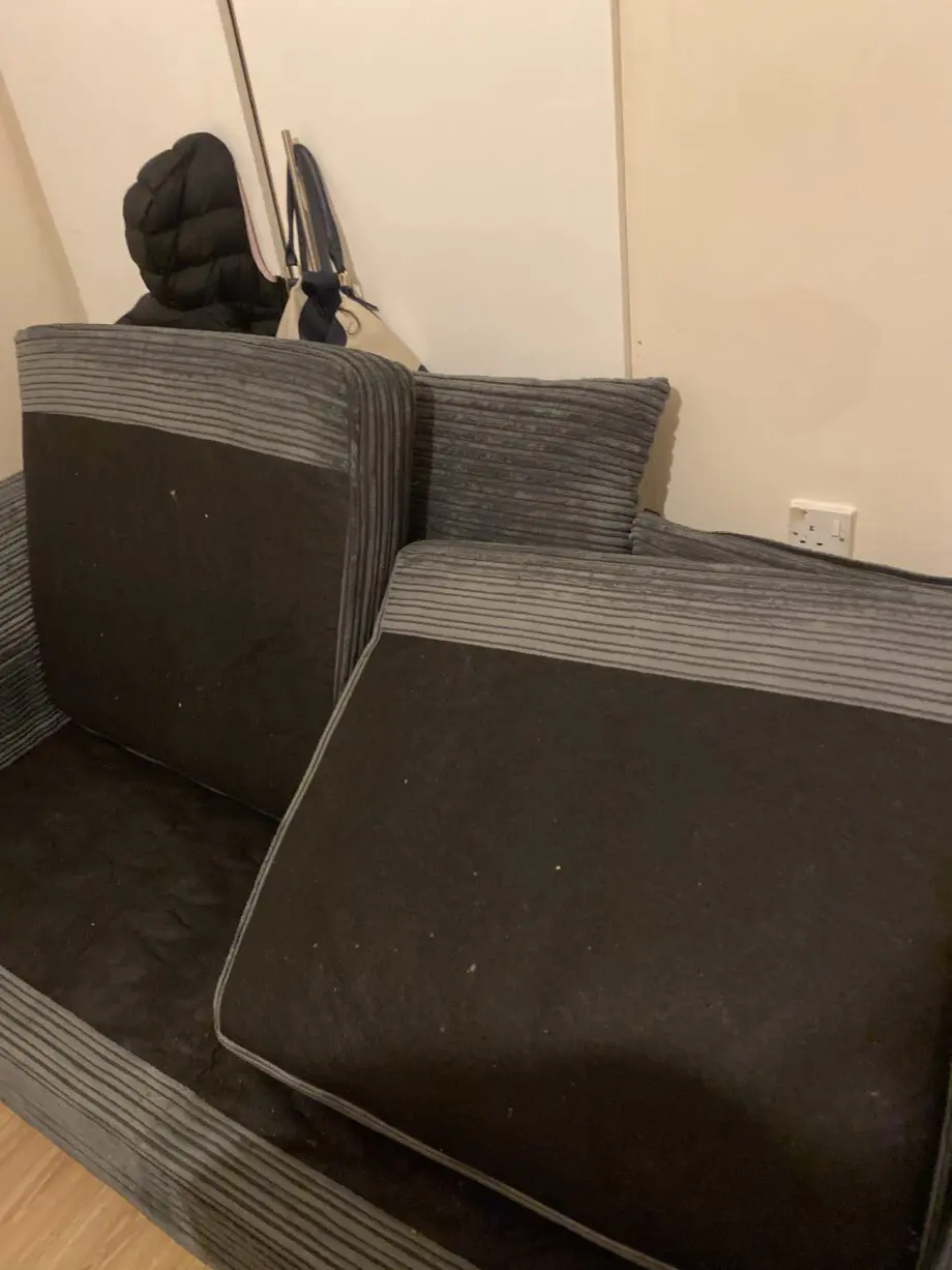FurnitureInStore Byron grey fabric 3 seater