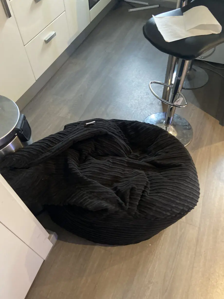 Black bean bag