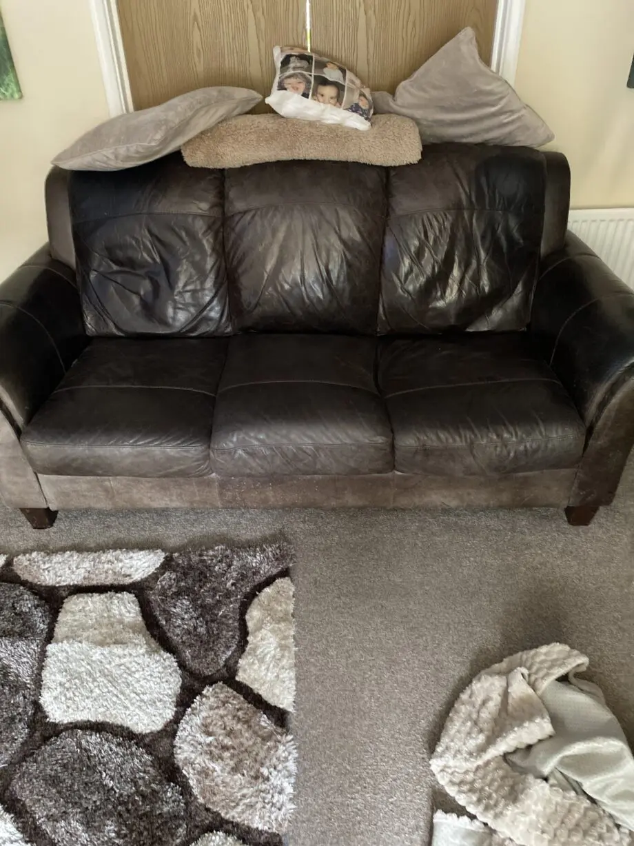 Brown leather