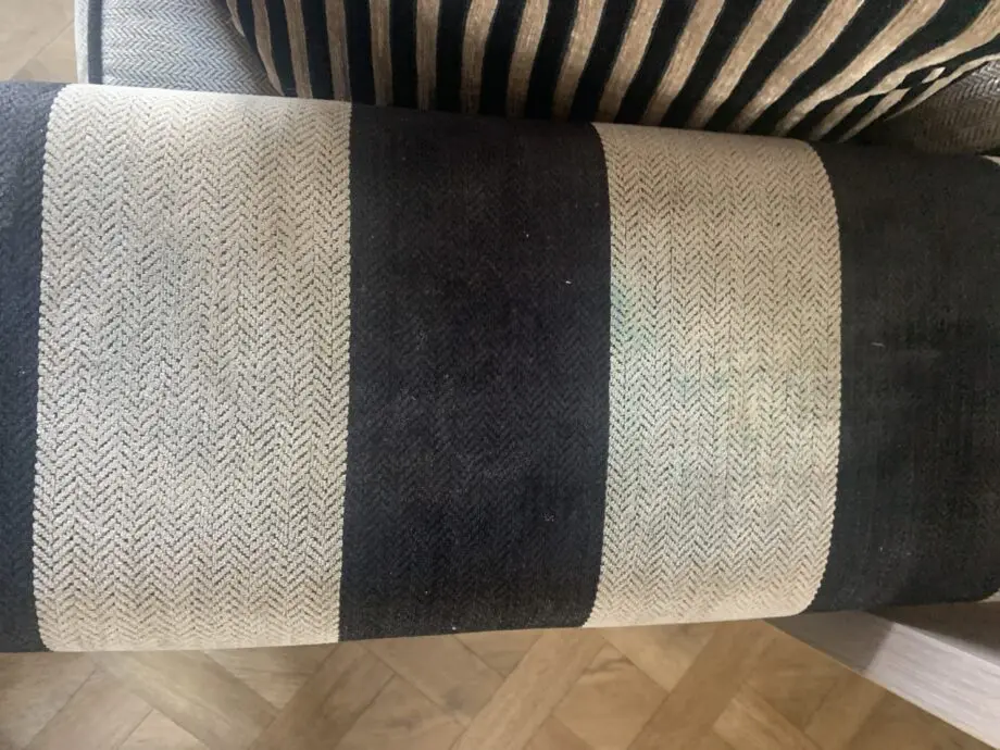 black and beige stripe