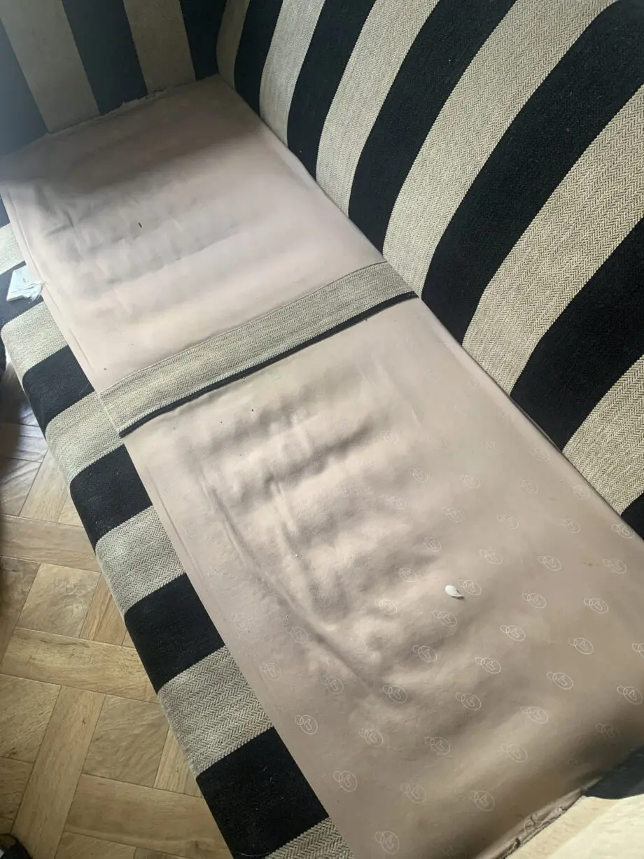 black and beige stripe