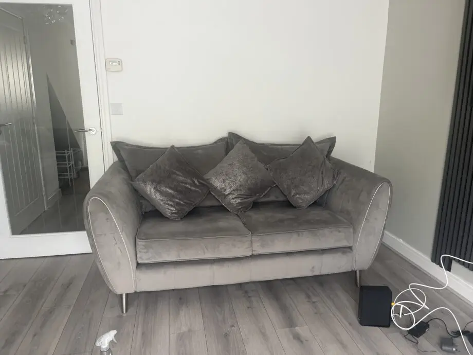 2 x Sofology Plush Grey ‘Gabrielle’Sofas. 3 seater and 2 seater