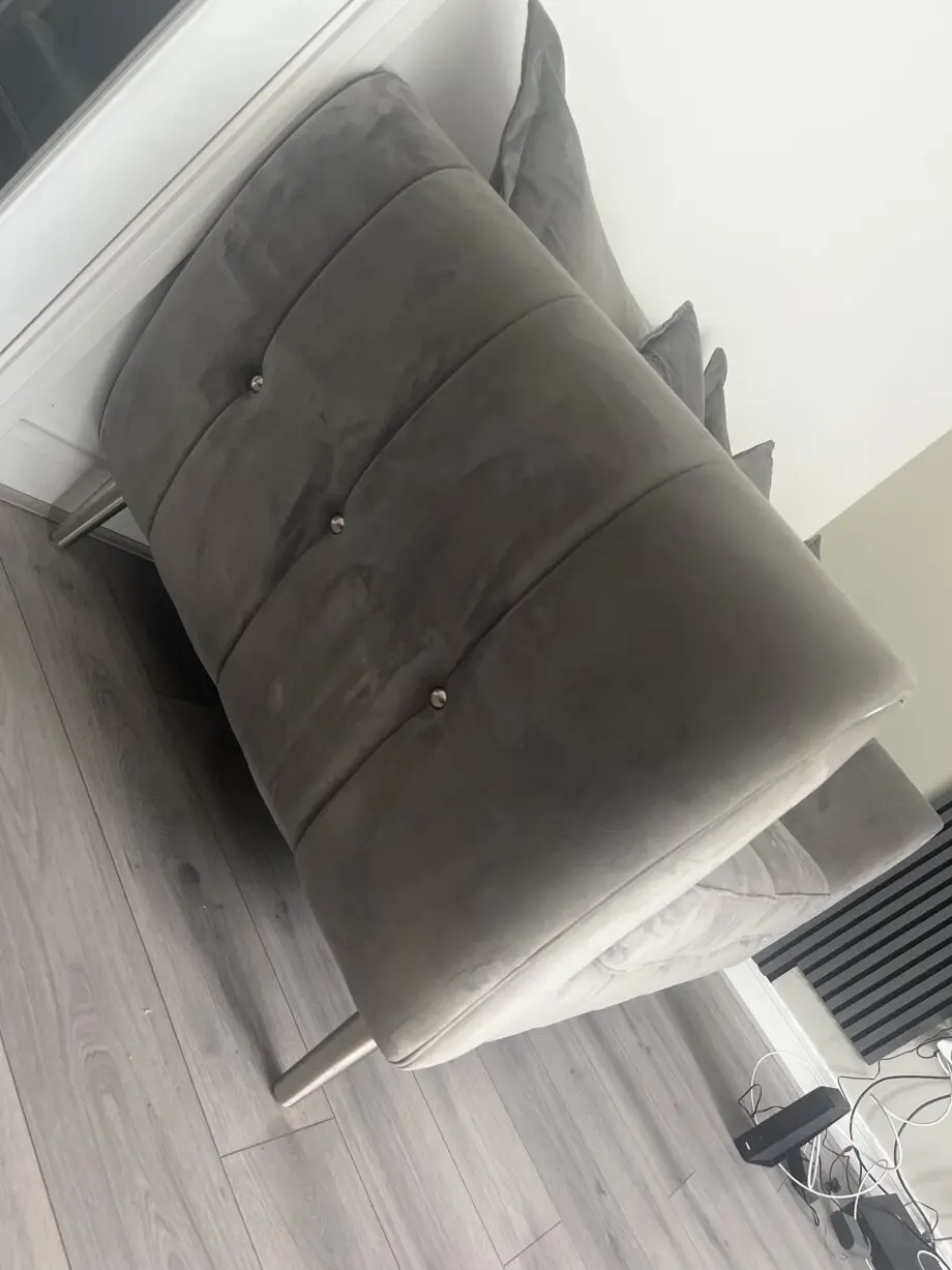 2 x Sofology Plush Grey ‘Gabrielle’Sofas. 3 seater and 2 seater