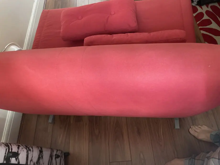 Red 2 seater bed sofa