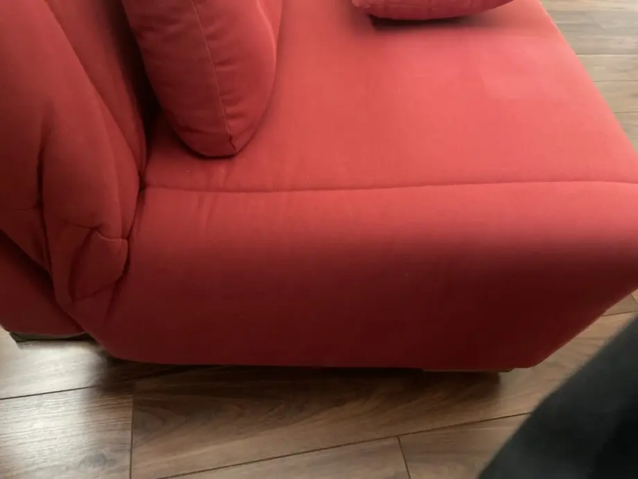 Red 2 seater bed sofa
