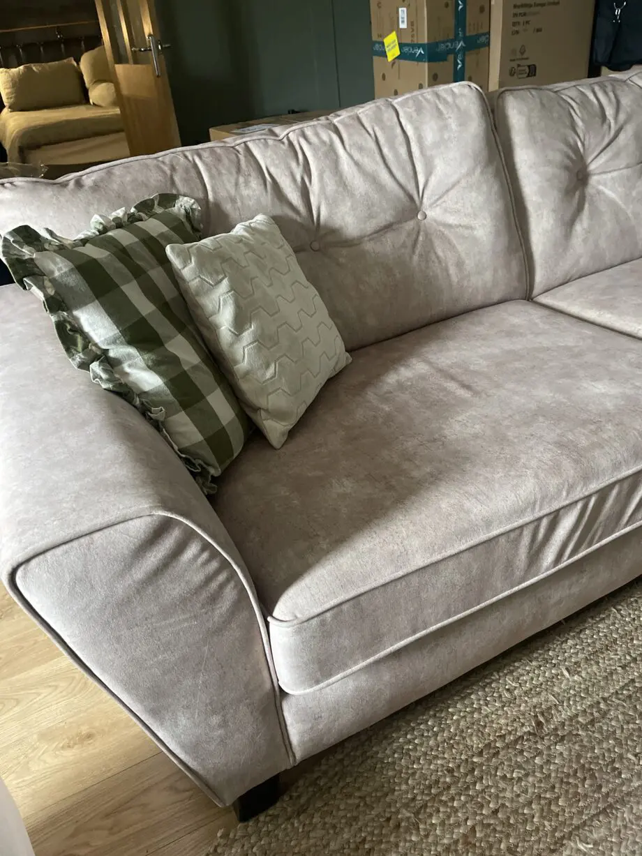 SCS Eliza Fabric Cream Sofa & Chair