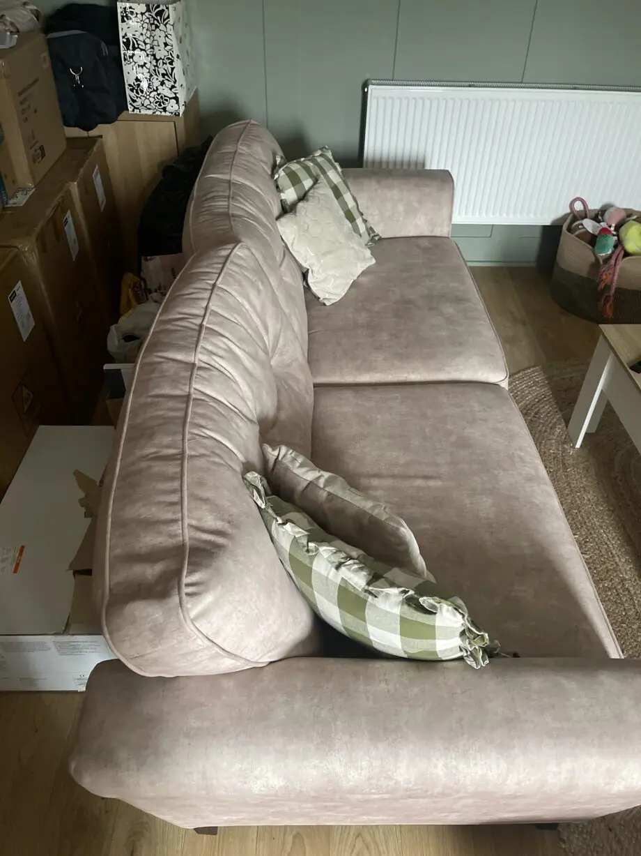 SCS Eliza Fabric Cream Sofa & Chair