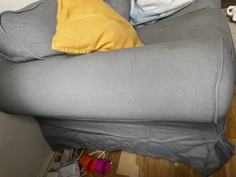 IKEA 3 seater sofa and 2 seater leather sofa