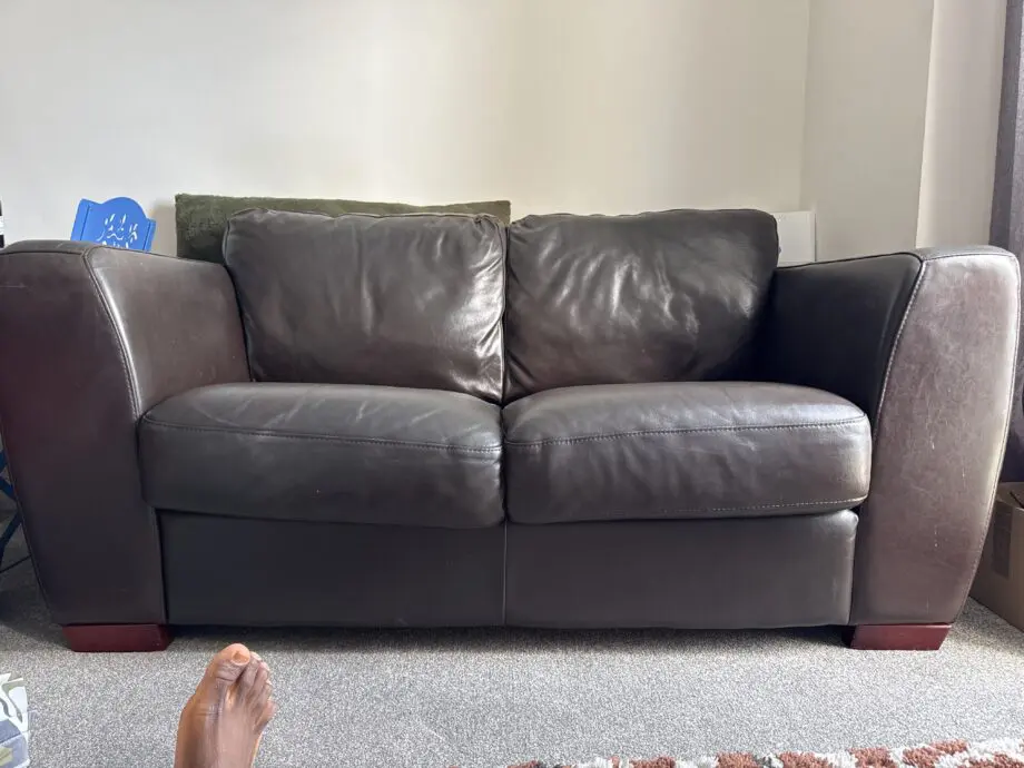Brown Leather sofa