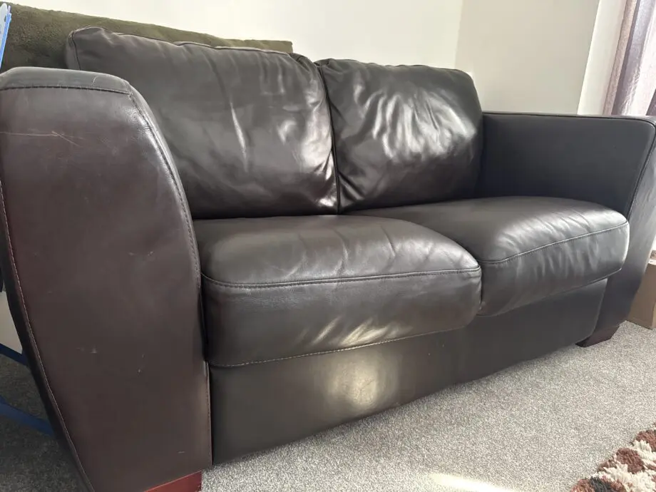 Brown Leather sofa
