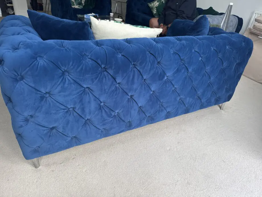 Oak Furniture Village Amara Blue 2 Seater Sofa