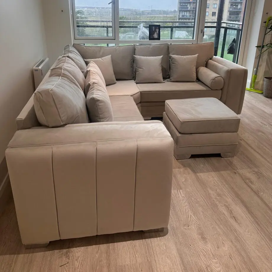 Alaska Corner Sofa + Footstool Available For Sale !! Quick Delivery