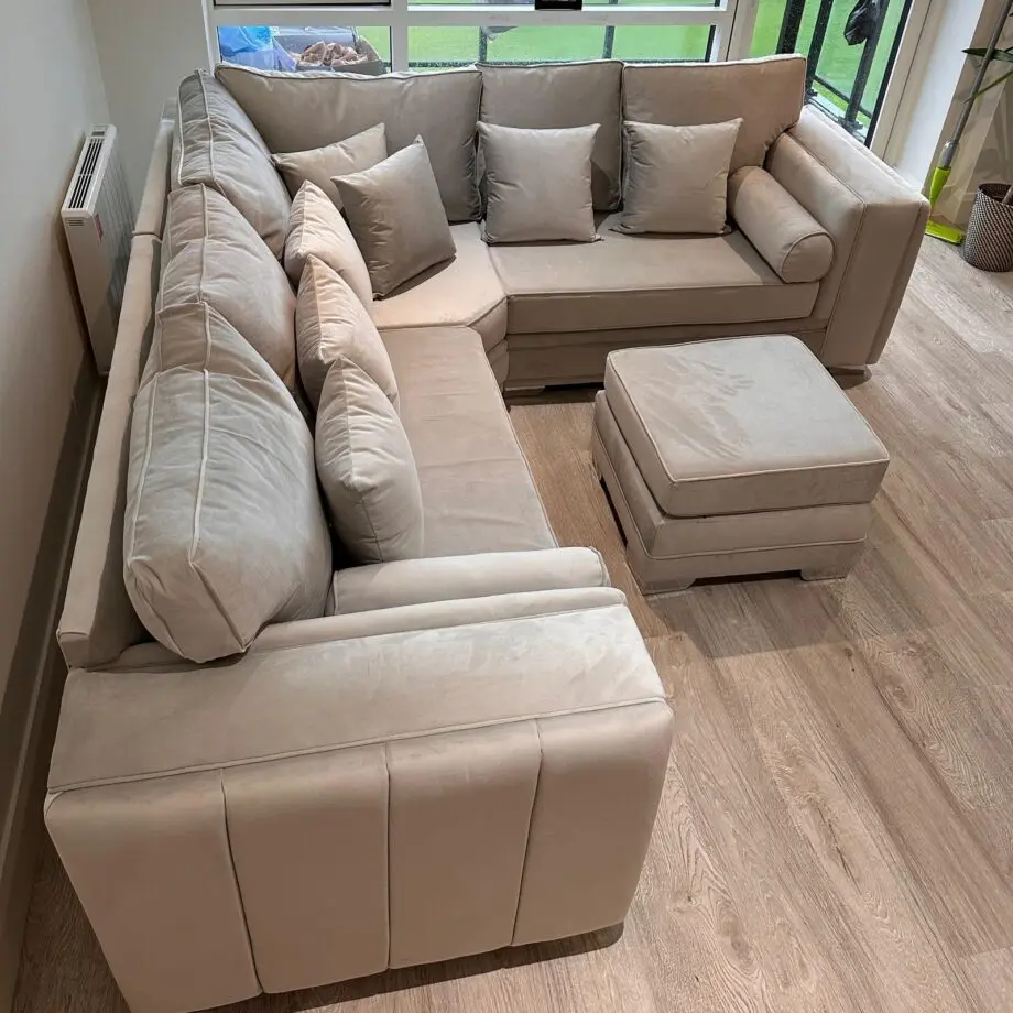 Alaska Corner Sofa + Footstool Available For Sale !! Quick Delivery