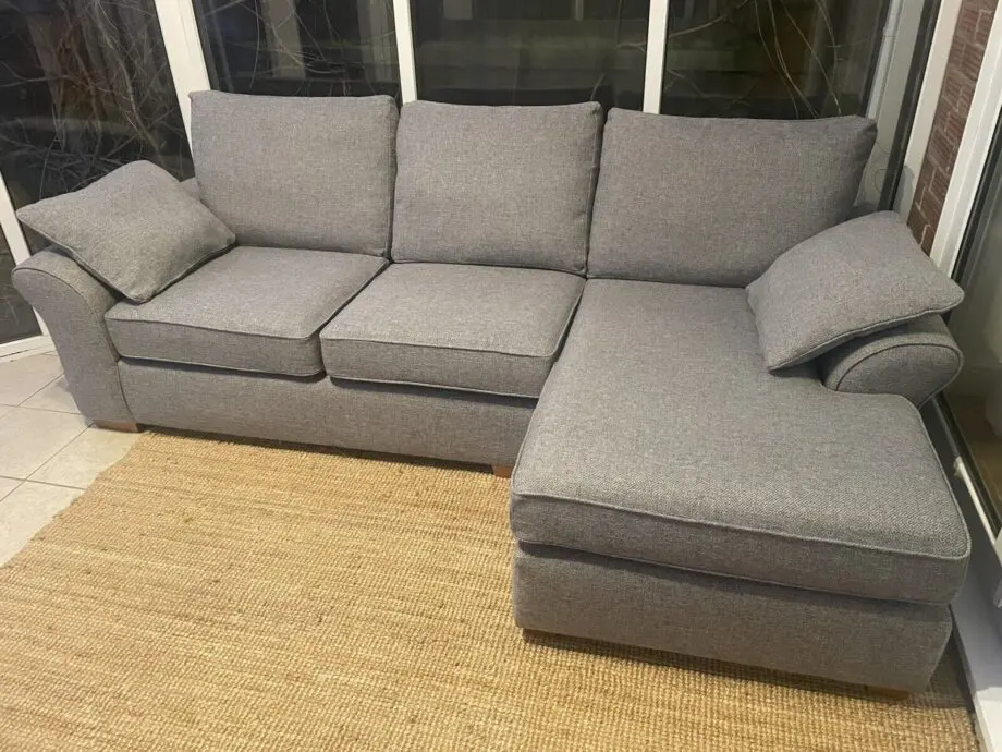 Next Corner Sofa For Sale || Grey Fabric + Cash On Delivery