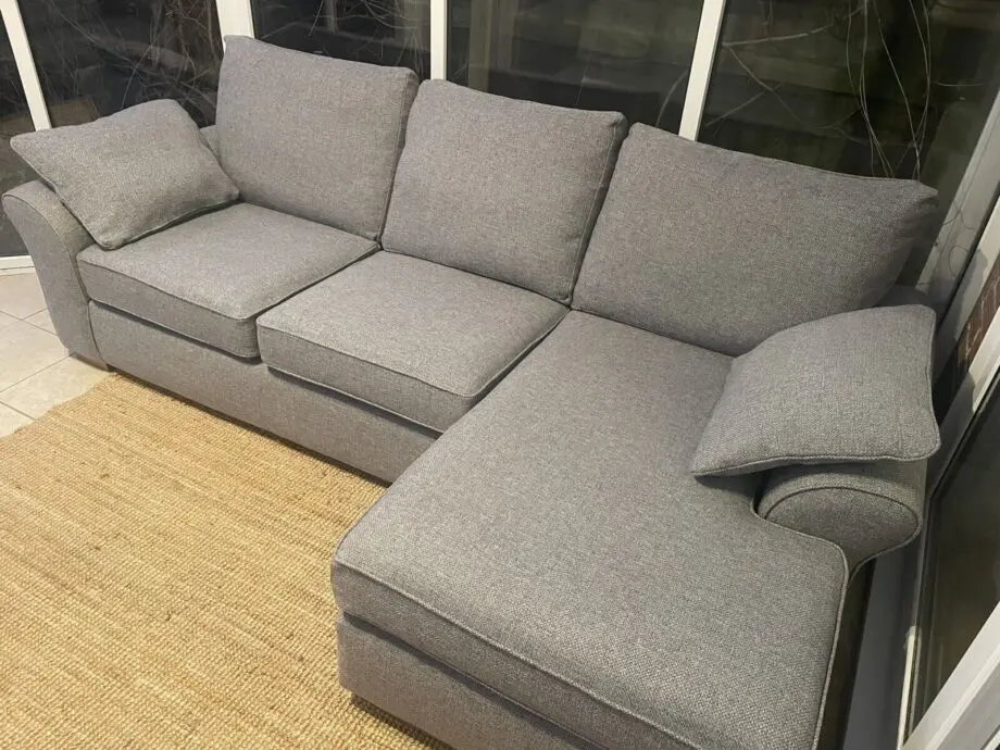 Next Corner Sofa For Sale || Grey Fabric + Cash On Delivery