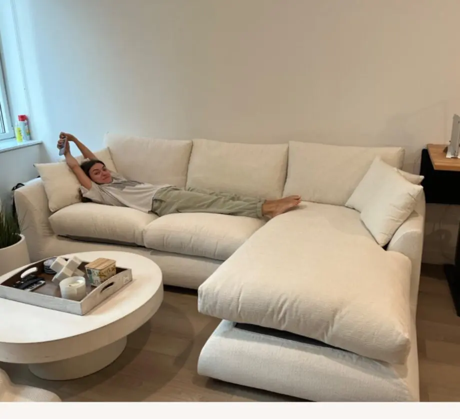 Loaf Corner Couch For Sale Cream Colour Left & Right Hand Facing Available