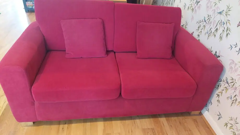 Red sofa bed