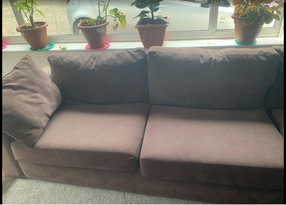 Heart of House Eton Fabric Right Corner Sofa - Chocolate Corner Sofa Living room Furniture