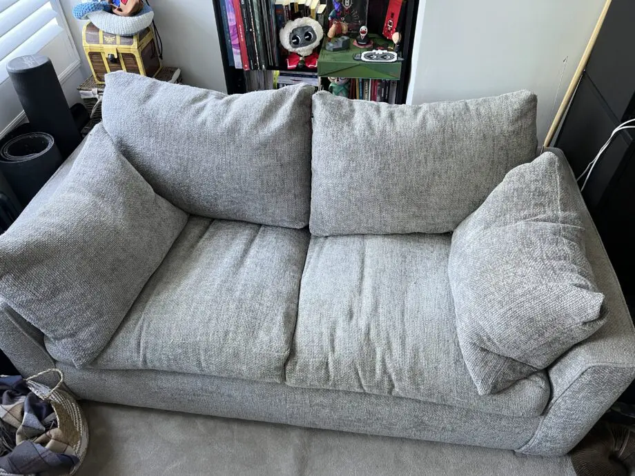 DFS grey Kaizer 2-seater sofa bed