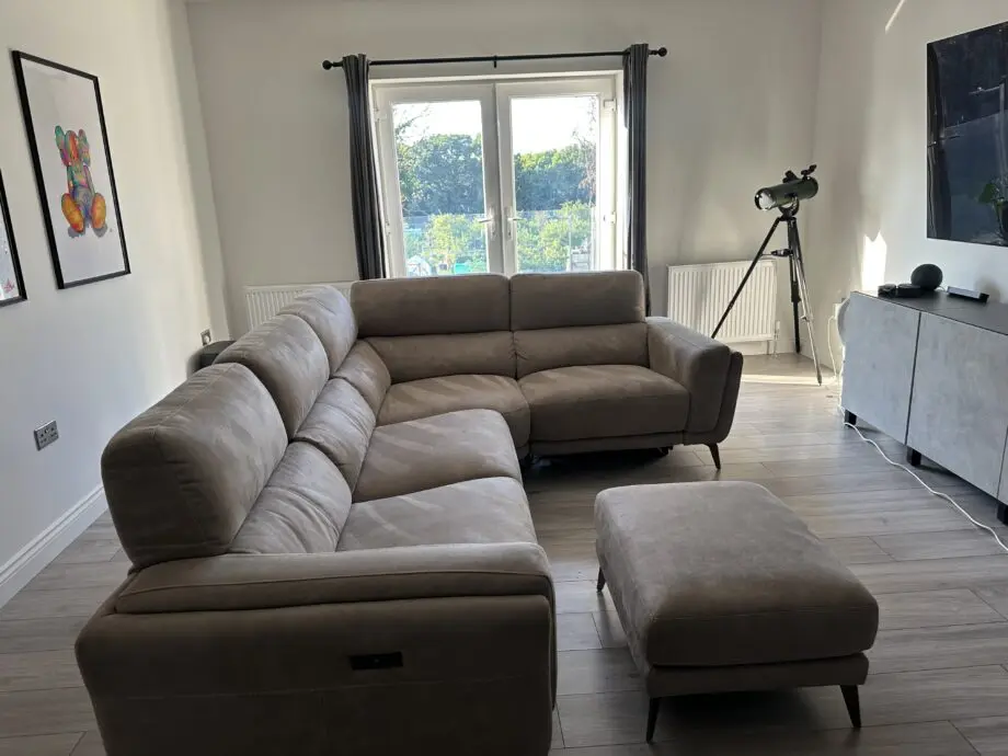 DFS San Mateo electric recliner corner sofa
