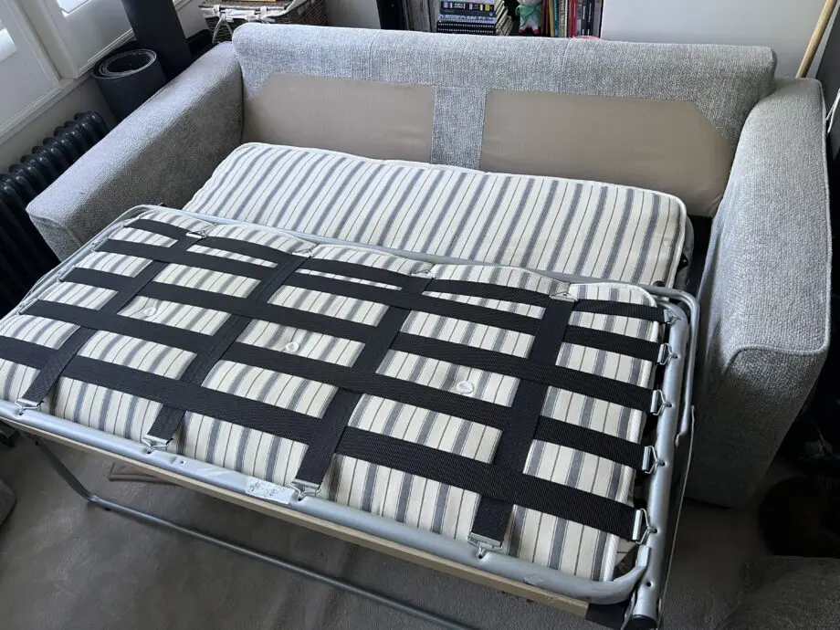 DFS grey Kaizer 2-seater sofa bed