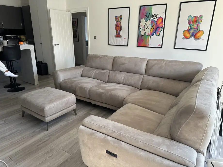 DFS San Mateo electric recliner corner sofa