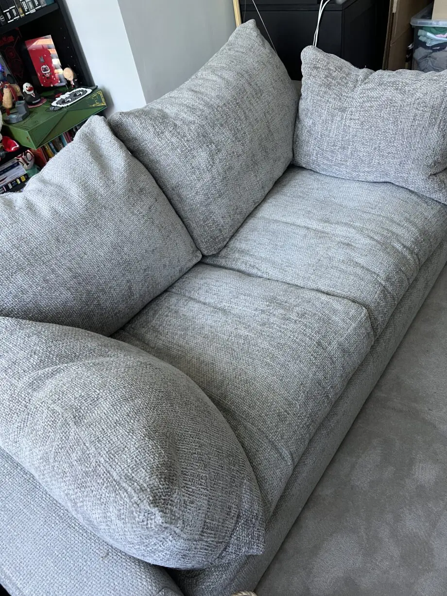 DFS grey Kaizer 2-seater sofa bed